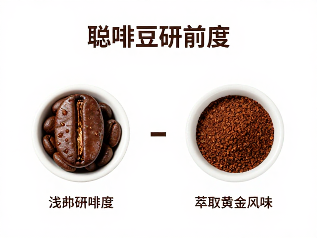 浅烘咖啡豆的研磨度逻辑与对照