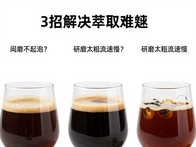 咖啡闷蒸不起泡？研磨太粗流速慢？3招解决萃取难题