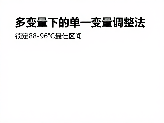 精准控温的核心逻辑：多变量下的单一变量调整法