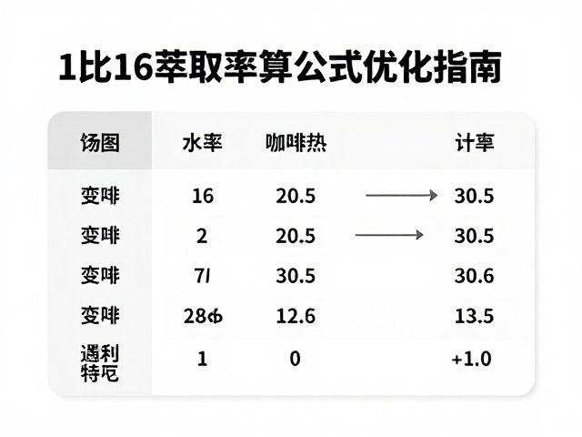 1比16萃取率的具体计算逻辑
