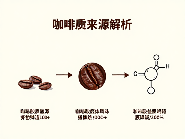 咖啡酸质与水洗处理的化学联系