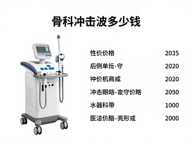 骨科冲击波设备多少钱？医院康复科医用设备数千至数万元解析