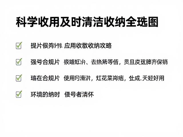 科学收纳与存放环境的选择
