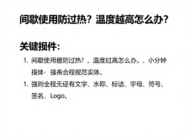 温度过高的即时应对与排查步骤