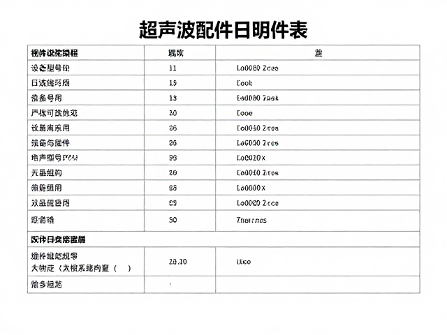 关键组件的匹配规范