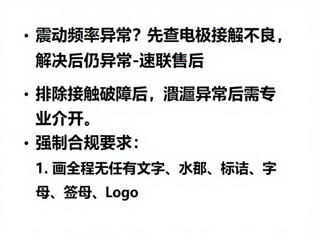 排除接触故障后，震动异常仍需专业介入