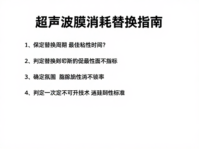 判定替换周期的关键技术指标