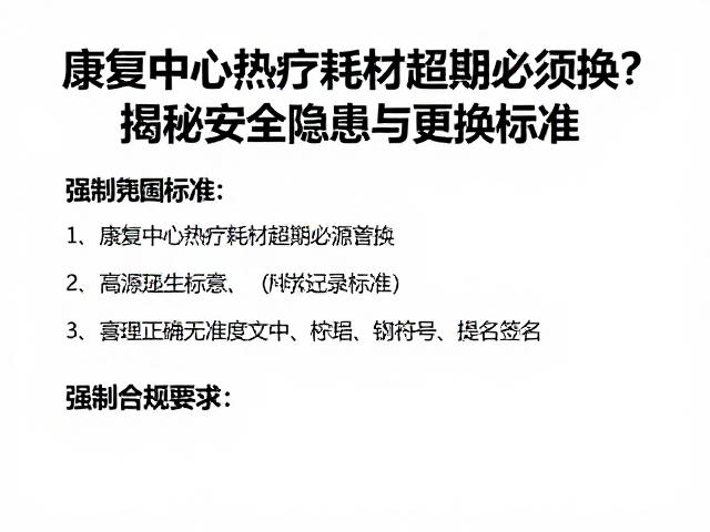 行业标准与科学更换依据