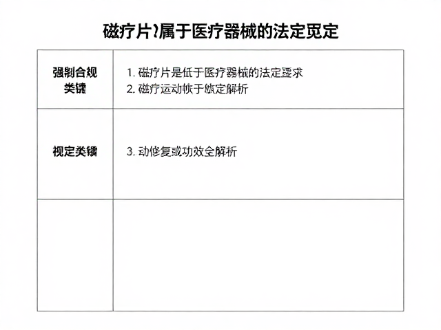 磁疗片是否属于医疗器械的法定界定