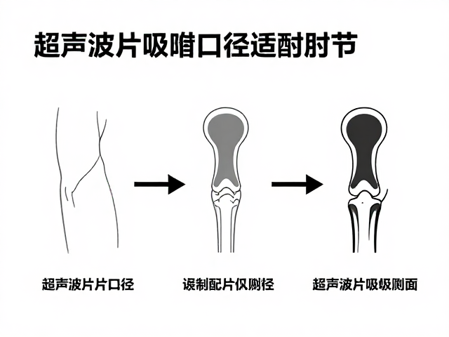 超声波片吸附杯口径与肘关节的几何匹配逻辑