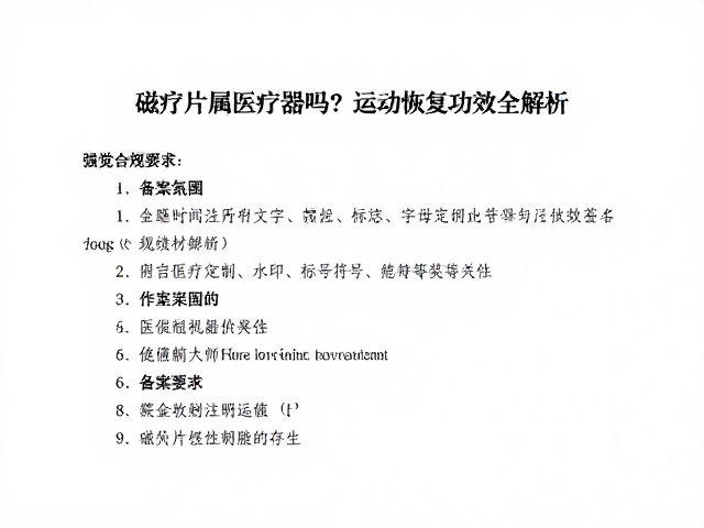 医疗器械备案与注册的具体合规要求