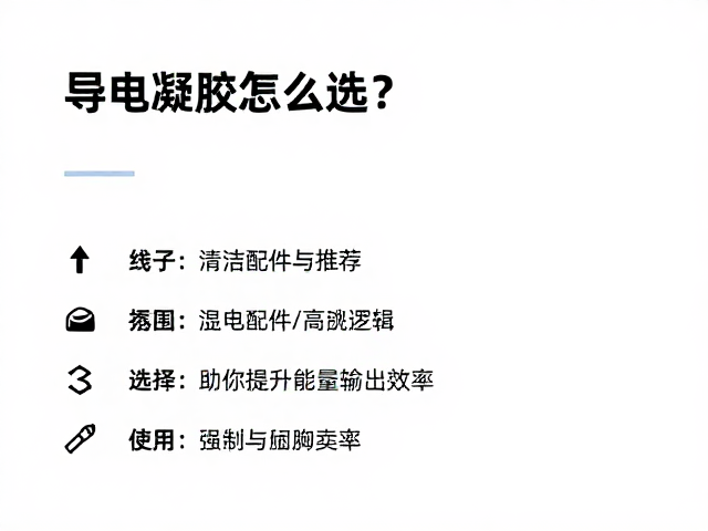 导电凝胶的核心作用与选择逻辑