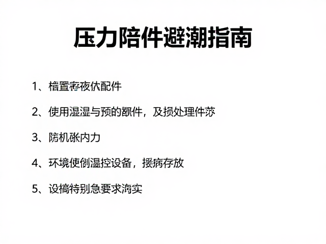 压力治疗配件存放避潮指南，精准匹配设备型号防损