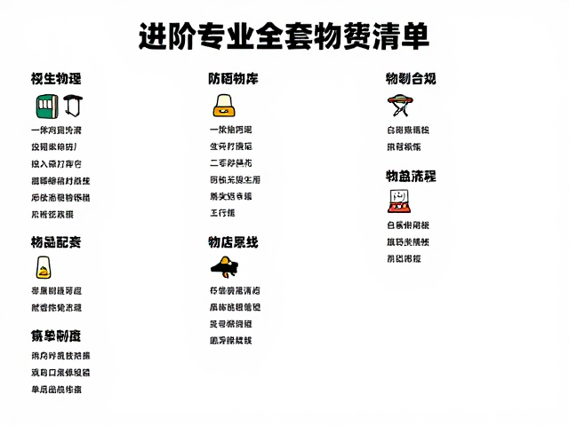 物资清单的系统化构建与维护