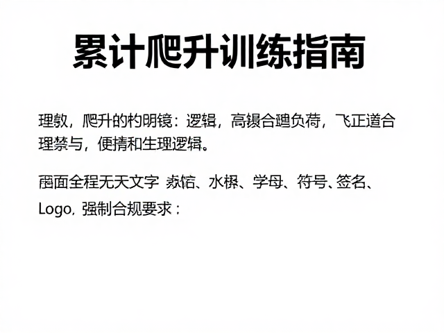 理解累计爬升的核心逻辑与生理负荷