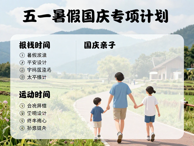 五一、暑假、国庆专项计划