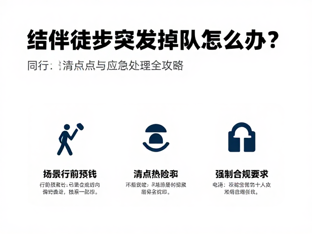 结伴徒步突发掉队怎么办？同行清点与应急处理全攻略