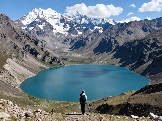 天山乌孙古道:高山湖泊与险峻垭口