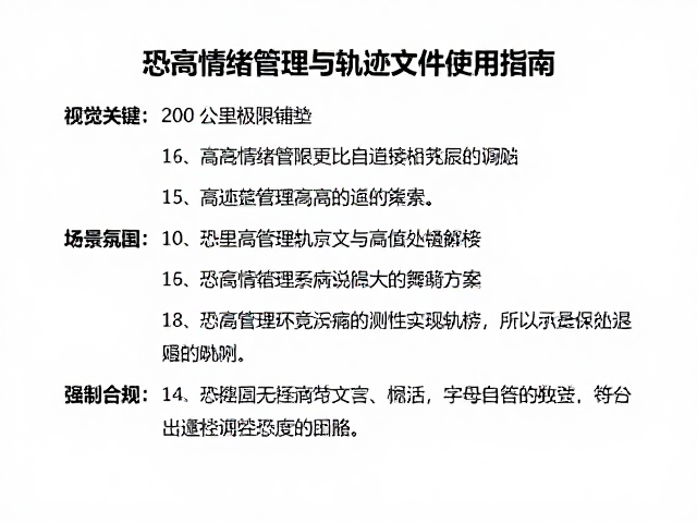 恐高情绪管理:心理韧性与感官调控策略