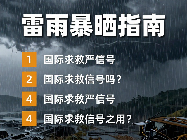 雷雨天气下的户外生存法则