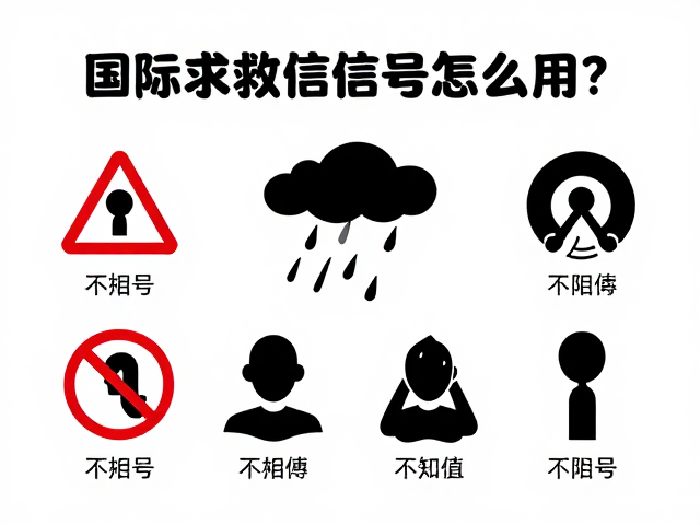 国际通用求救信号的标准形式
