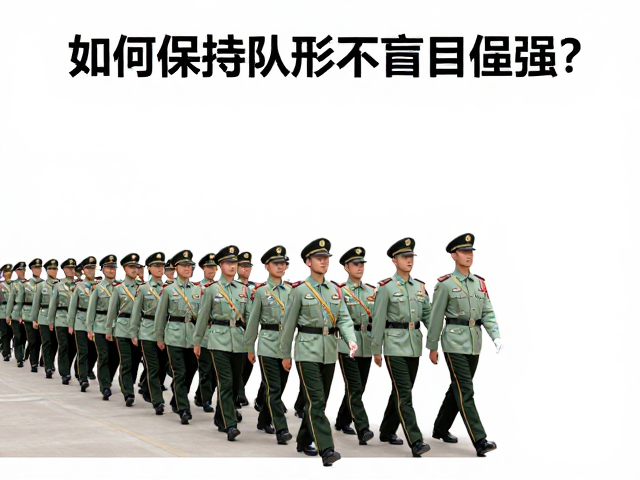队内行走礼仪，如何保持队形不盲目逞强？