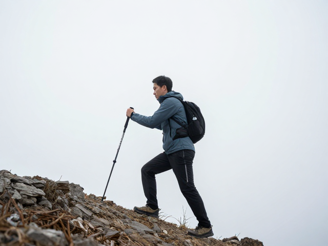登山杖的双杆协同与支撑力学