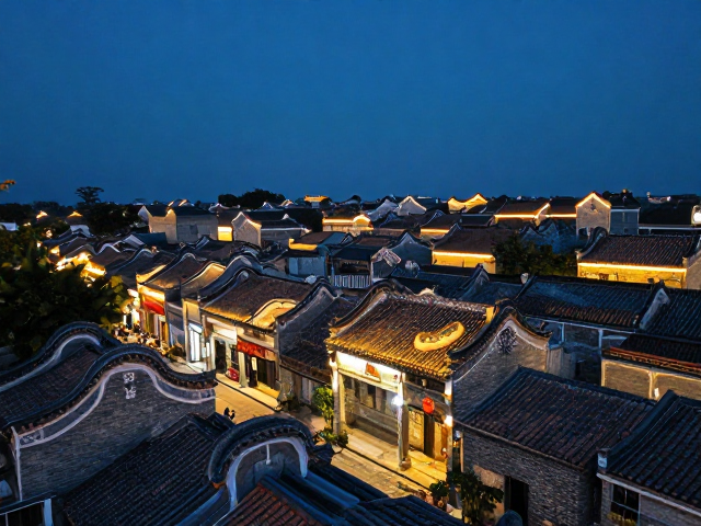 岭南古村夜景摄影指南,绝美乡村夜色拍摄技巧