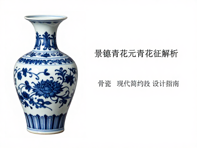 景德镇青花元青花特征解析，骨瓷现代简约图案设计指南