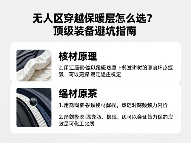 无人区穿越保暖层怎么选？顶级装备避坑指南