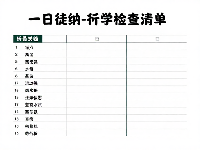 装备收纳与行前检查清单