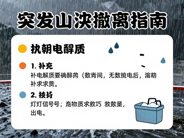 应急物资配置与电解质快速补充策略