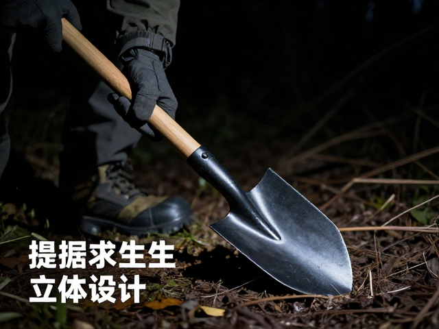 户外求生铲实战，夜间照明角度调整，拒绝盲目依赖单一工具