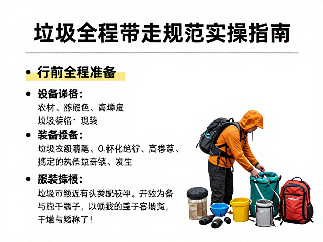 行前物资准备与装备配置