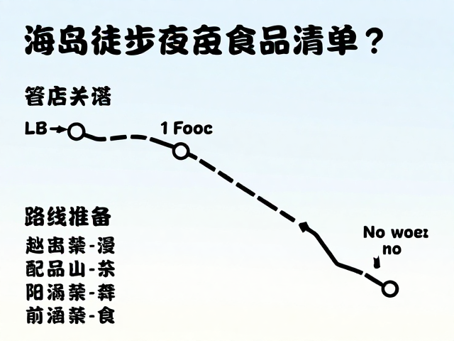 海岛徒步昼夜温差大？必备应急食品清单与路线推荐