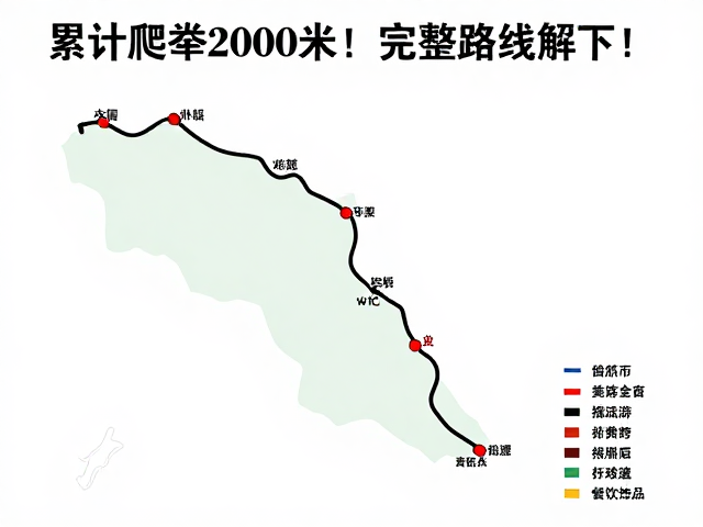 累计爬升2000米的徒步挑战:路线概览与难度解析