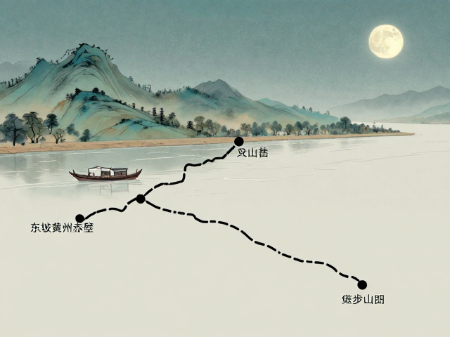 东坡黄州赤壁,江风明月下的文学朝圣