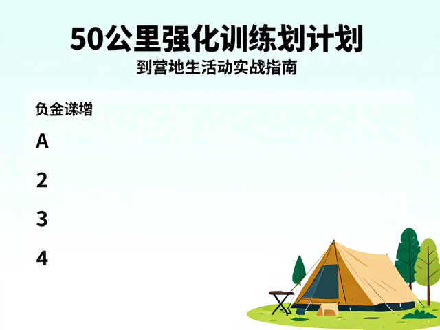 营地生活实战指南:环境适应与能量管理