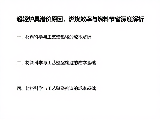 材料科学与工艺壁垒构建的成本基础
