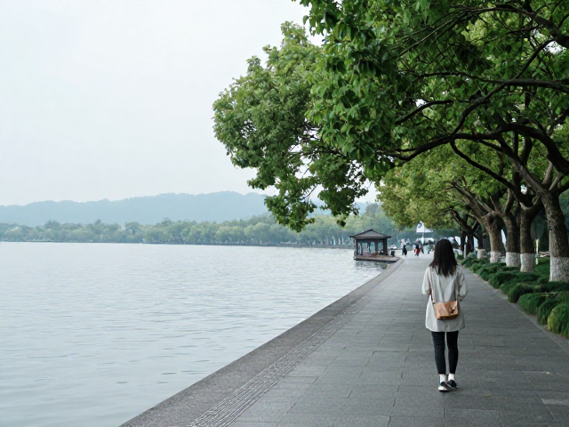 江南水乡的诗意漫游：杭州西湖环湖步道摄影打卡