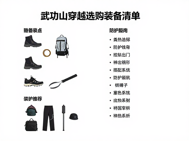 基础装备清单:鞋服系统与防护配件