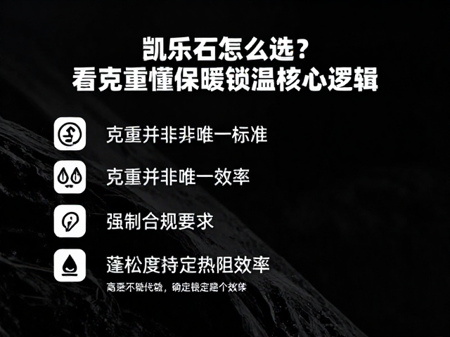 克重并非唯一标准,蓬松度决定热阻效率
