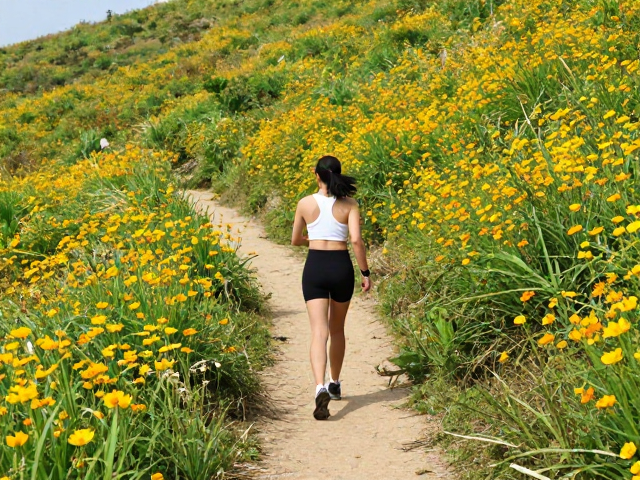 季节性花海徒步路线的实地选择
