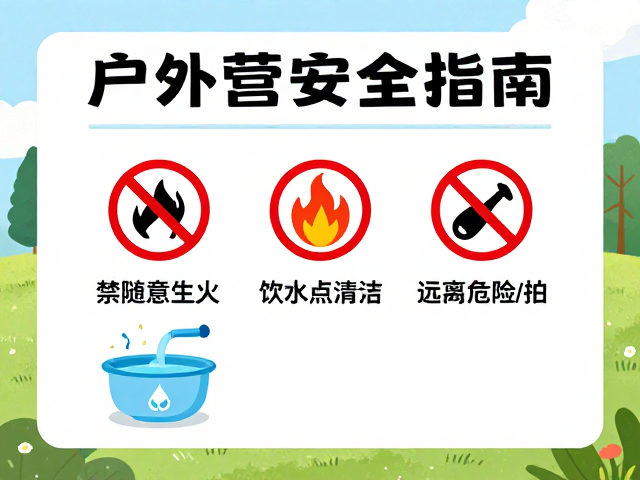 饮水点清洁与远离危险摆拍