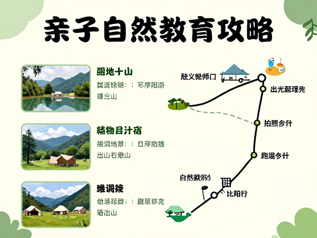 亲子自然教育攻略，含住宿补给与观光拍照休闲指南