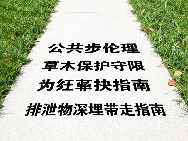 排泄物深埋与带走:卫生与安全的底线
