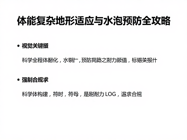 科学构建体能基础与耐力阈值