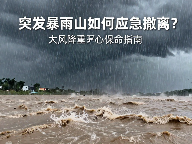 突发暴雨山洪如何应急撤离？搭建避风环境，大风降重心保命指南