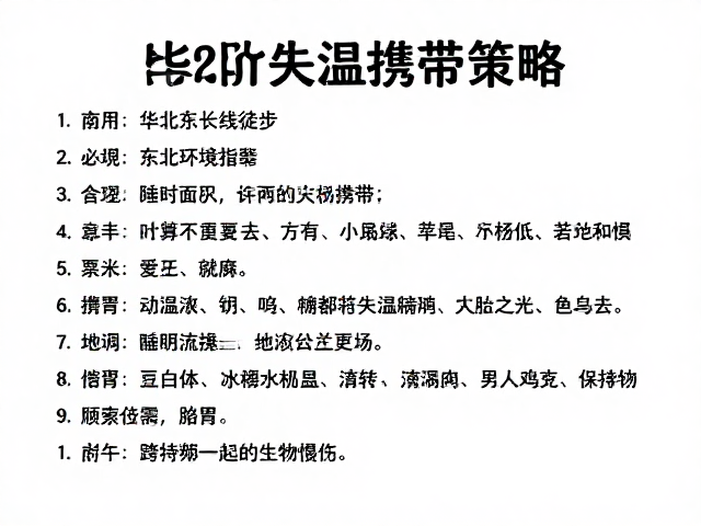 华北东北长线徒步:失温风险与环境特征