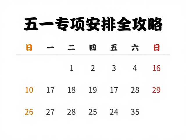 五一专项计划:小长假的高效充电与快速重启